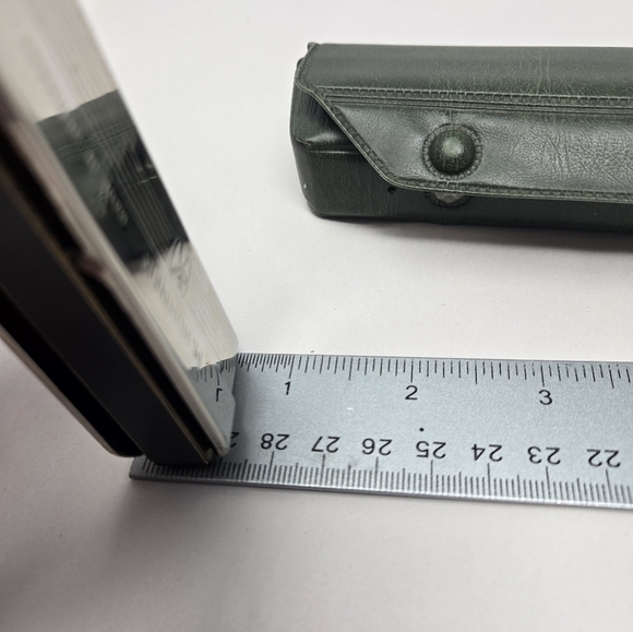 Vintage Hohner Echo Harmonica Silver Metal Body Original Green Carry Case Music - Picture 9 of 10